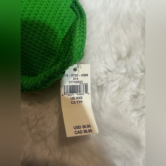 NWT Aerie Waffle Scalloped String Triangle Bikini Top - Picture 3 of 6